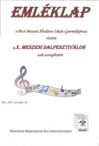 Emléklap - Meszesi Dalfesztivál