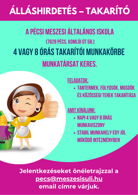 Állás - takarító - 20260330 - HL